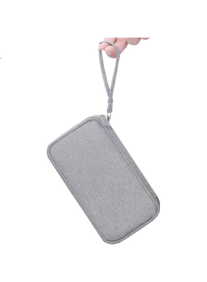 BUBM Power Bank Storage Bag For Xiaomi 2 Romoss Portable Charger Protective Case, Multi-Functional Cable Organizer Box For Earphones And Digital Accessories, Grey - Image 3