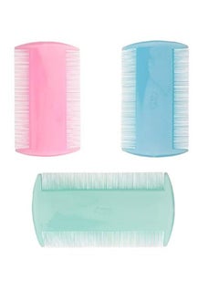 Wide Teeth Lice And Dandruff Hair Combs For Men And Women - Pack Of 3