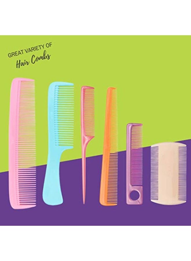 Lily - Wide Teeth Lice And Dandruff Hair Combs For Men And Women - Pack Of 3 - Image 1