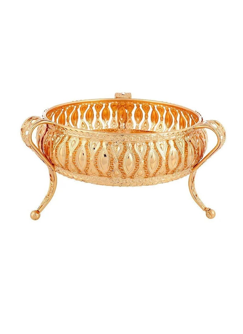 Abraj - Abraj Round Serving Tray (Gold) - Image 1