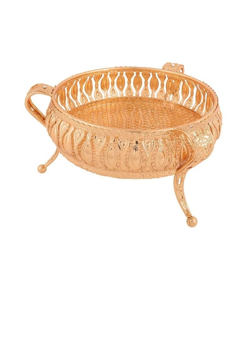 Abraj - Abraj Round Serving Tray (Gold) - Image 1