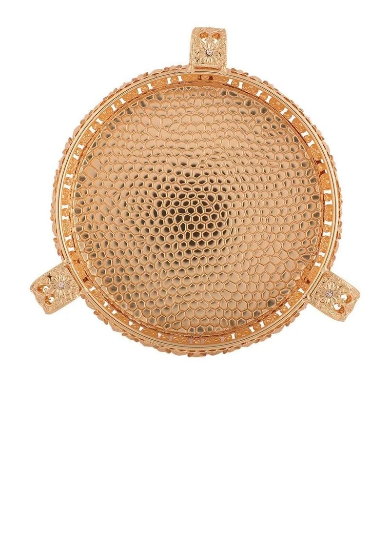 Abraj - Abraj Round Serving Tray (Gold) - Image 1