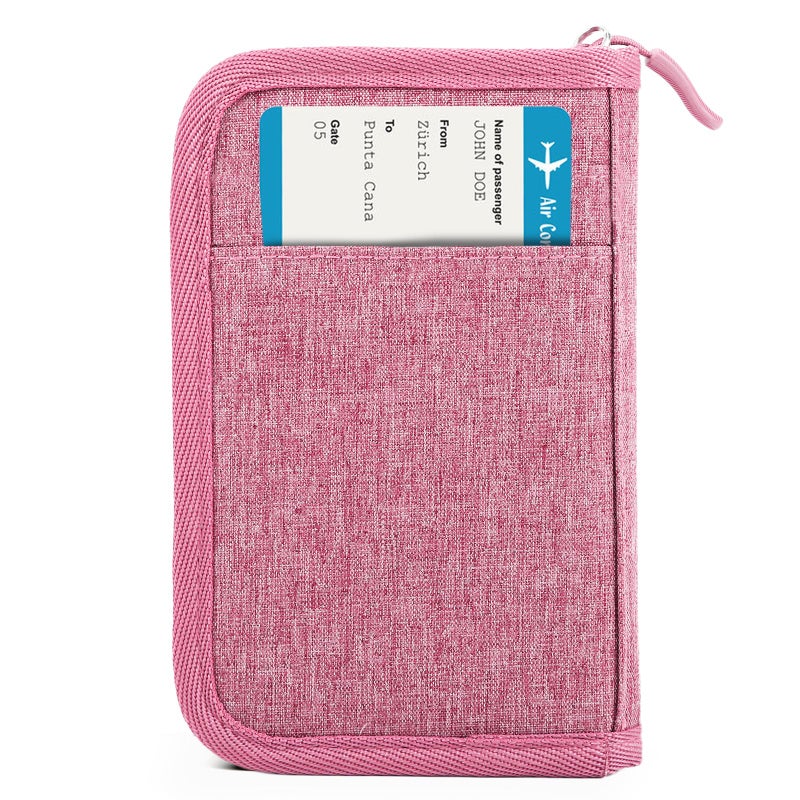 EPIMA Passport Holder for Travel Essentials, RFID Blocking Protector Passport Wallets, Passport Document Organizer Case for Travel Must Have, Passport Book for Women, Couple, Family Cards, Tickets, ID, Cash - Image 1
