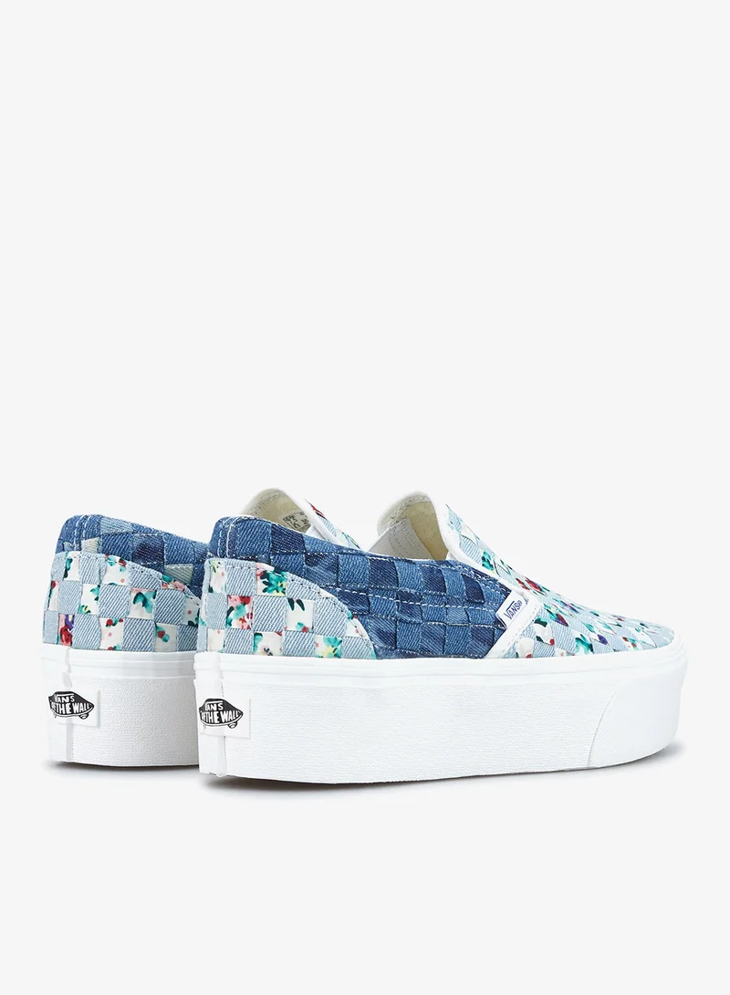 VANS Multi-Colour Woven Classic Slip-On Stackform Unisex Shoe for Women | Best Price UAE
