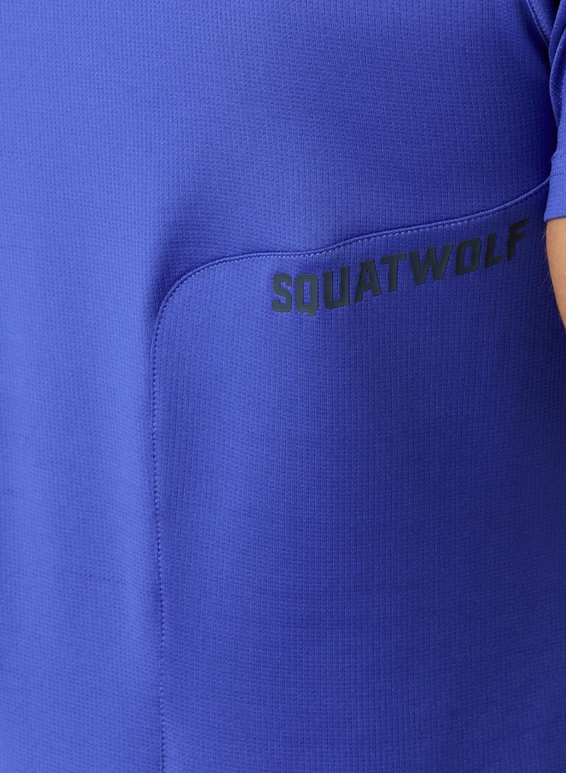 Squatwolf Clematis Blue Actdry Warrior T-Shirt for Men | Best Price UAE