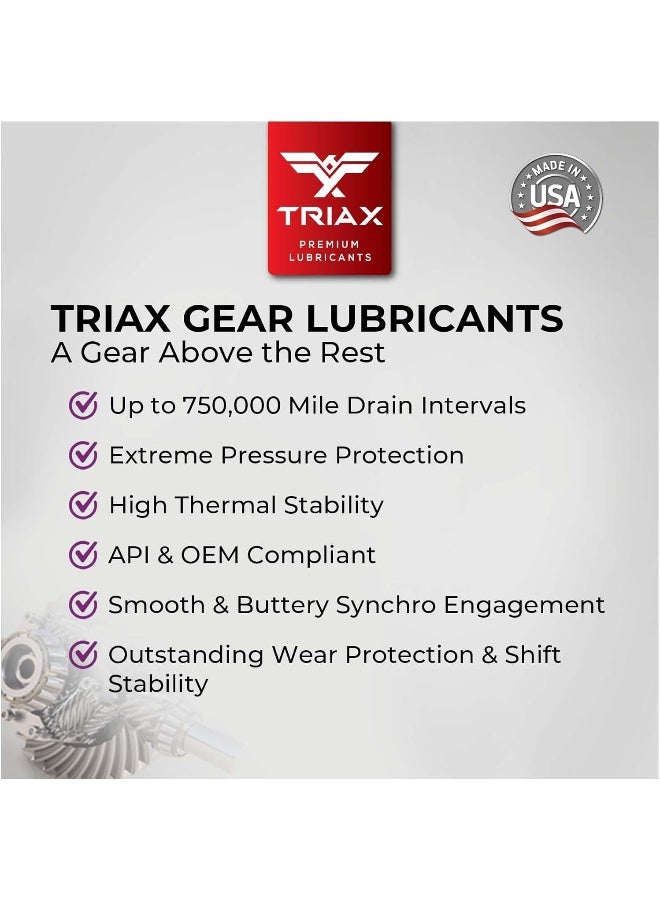 Triax Gear Premium LS 80W-90, GL-5 Limited Slip Ready, Manual Transmissions, Hypoid Gear Systems, Differentials - Image 5