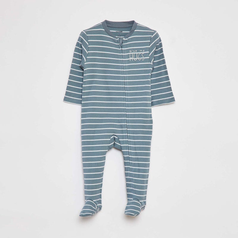 Baby Boys Lightweight ribbed sleepsuit(LS)