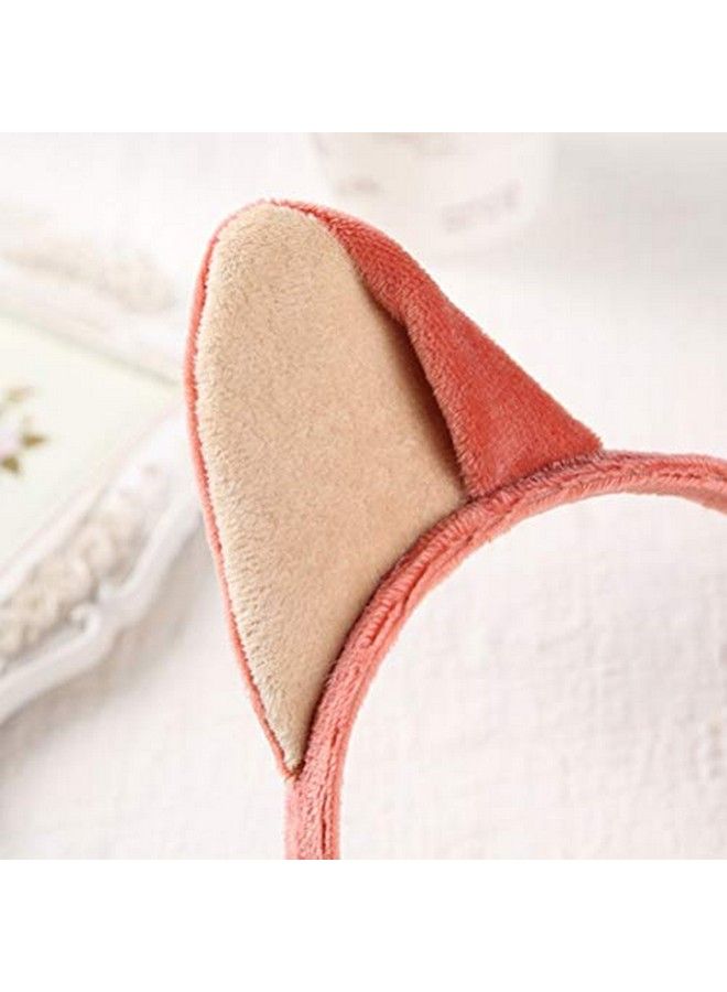 Lurrose 4 قطع طوق رأس آذان ثعلب لطيف كبير أذني حيوان حلقة شعر لمهرجان حفلة عيد الميلاد - Image 5