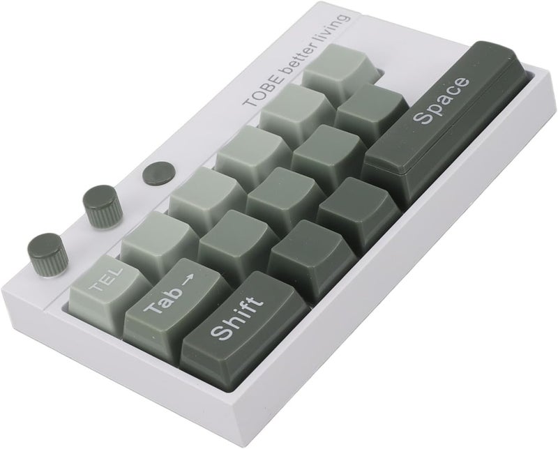 Eujgoov Mechanical Keyboard Ornaments, Computer Ornament Luminous Display with Number Stickers Innovative Design, Changing Numbers, Luminous (#4) - Image 3