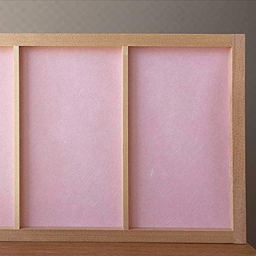 ONAO Shoji Paper Roll (11" x 118"), Shoji Screen Replacement Paper, Japanese Shoji Gami, Made in JAPAN, Light Pink - Image 2