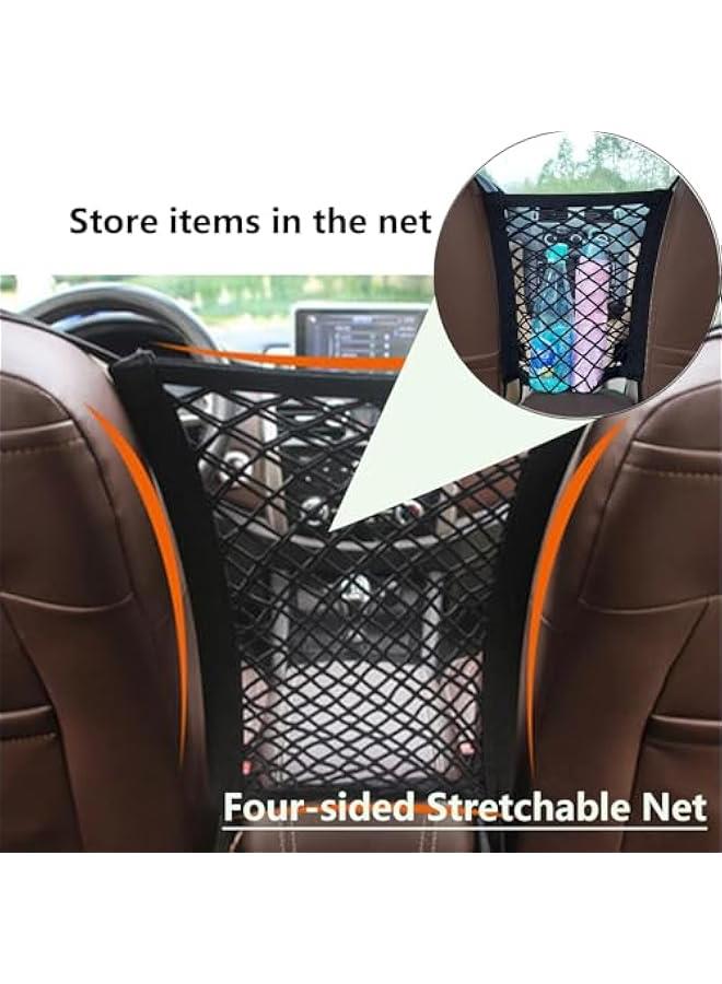 MOXO 2  Upgrade Cargo Net for Motorcycle Helmet Storage, 11X9.8 HighElastic Double Layer Bungee Net Organizer Luggage Net with Hooks for Motorbike EBike Trike Bicycle11x9.8 Inch - Image 4