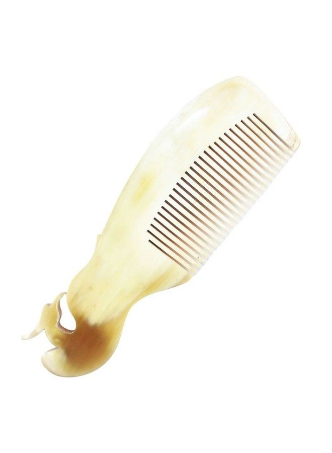 Gullor Hand Made Genuine Ox Horn Pocket Comb Zodiac Phoenix - Image 2