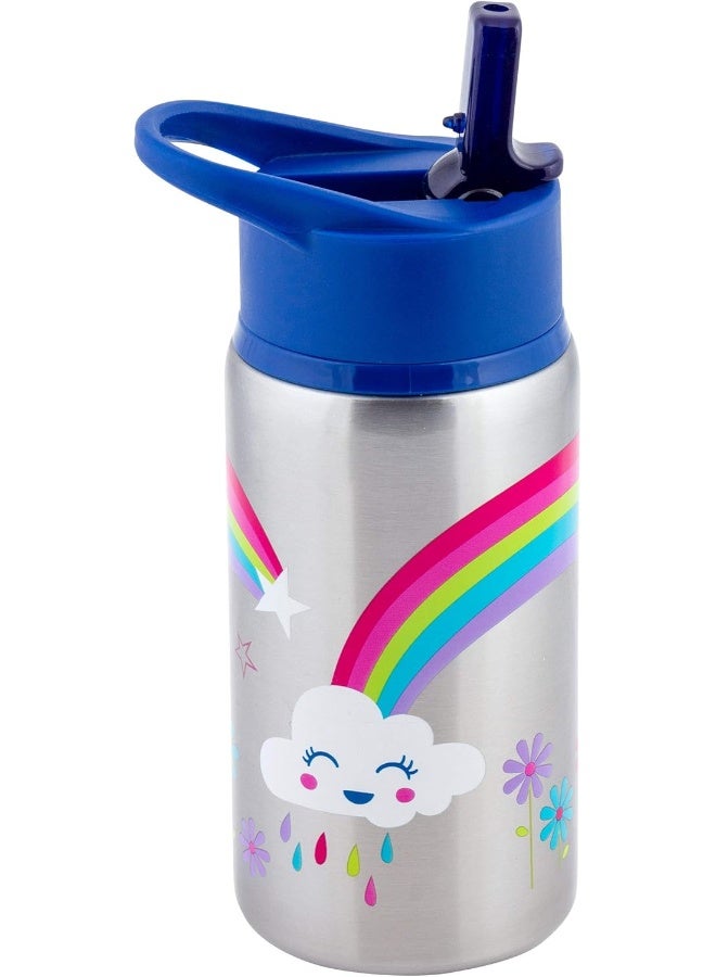 Stephen Joseph Stainless Steel Water Bottles, 18 OZ, Rainbow - Image 1