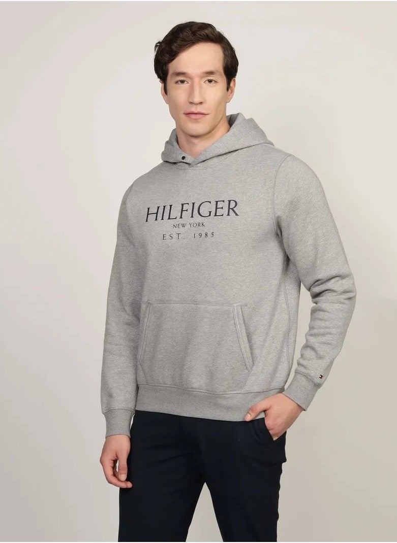TOMMY HILFIGER Logo Pocket Detail Hoodie  - Image 1