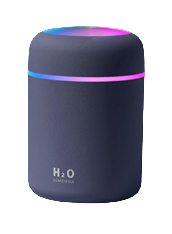 Car and Office Humidifier, USB Humidifier, Aroma Diffuser, Colorful Ambient Light, Timer and Intermittent Humidification  - Image 1