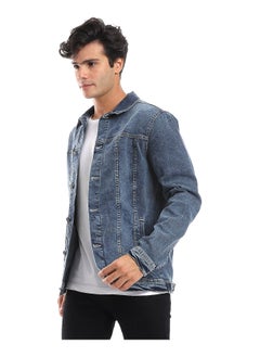 Andora Full Buttoned Casual Denim Jacket_ Blue Jeans  - Image 5