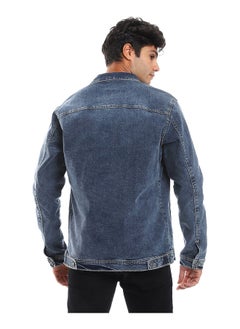 Andora Full Buttoned Casual Denim Jacket_ Blue Jeans  - Image 3