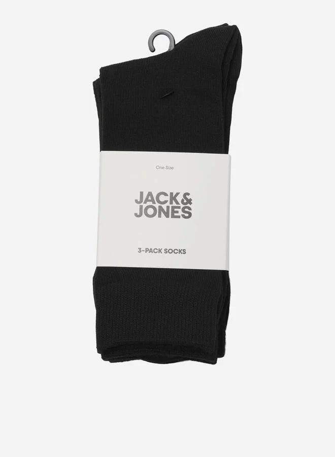 JACK & JONES Pack of 3 - Logo Detail Crew Socks