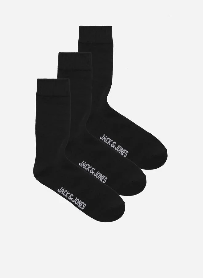 JACK & JONES Pack of 3 - Logo Detail Crew Socks