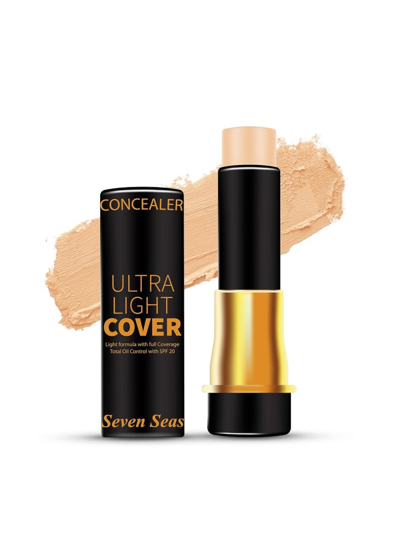 Seven Seas Seven Seas HD Pro Ultra Light Cover Concealer, Dark Circles and Blemish Eraser  Ultra Blendable Instant Anti Age Eraser Eye  Natural  - Image 1