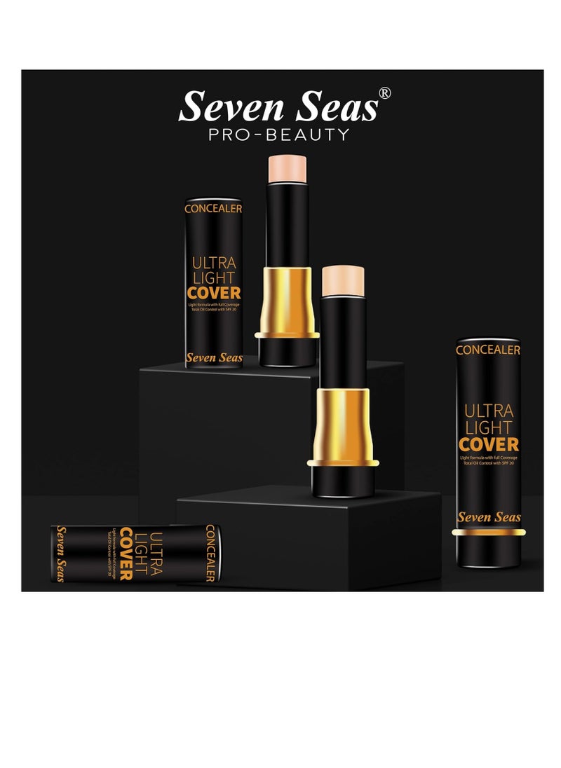 Seven Seas Seven Seas HD Pro Ultra Light Cover Concealer, Dark Circles and Blemish Eraser  Ultra Blendable Instant Anti Age Eraser Eye  Natural  - Image 4