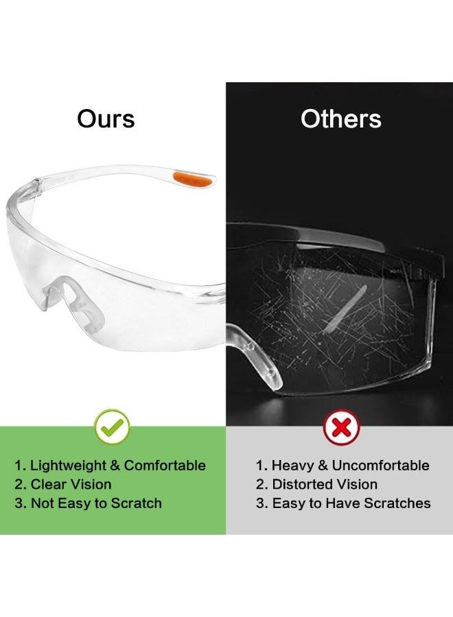 Bukela Transparent Eyes Protective Glasses Full Eyes Protection Goggles for Kids men and women, Prevent Droplets and Waterproof, Windbreak sand for Outdoor, Bike Race, Travel - Image 3
