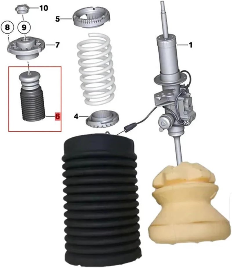 DEMULAX Front Shock Absorber Boots for BMW - Image 4