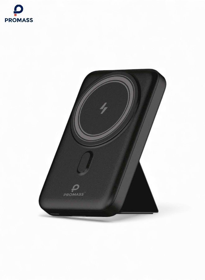 PROMASS 10000mAh Magnetic Wireless Power Bank 22.5W - 15W per hour with 20W USB-C port and 22.5W QC 3.0 port and LCD screen compatible with iPhone 17 16 15 14 13 12 11 Pro Max and Galaxy S25 S24 S23 S22 Ultra (made to air transport standards and safe for airplane travel) - Image 1