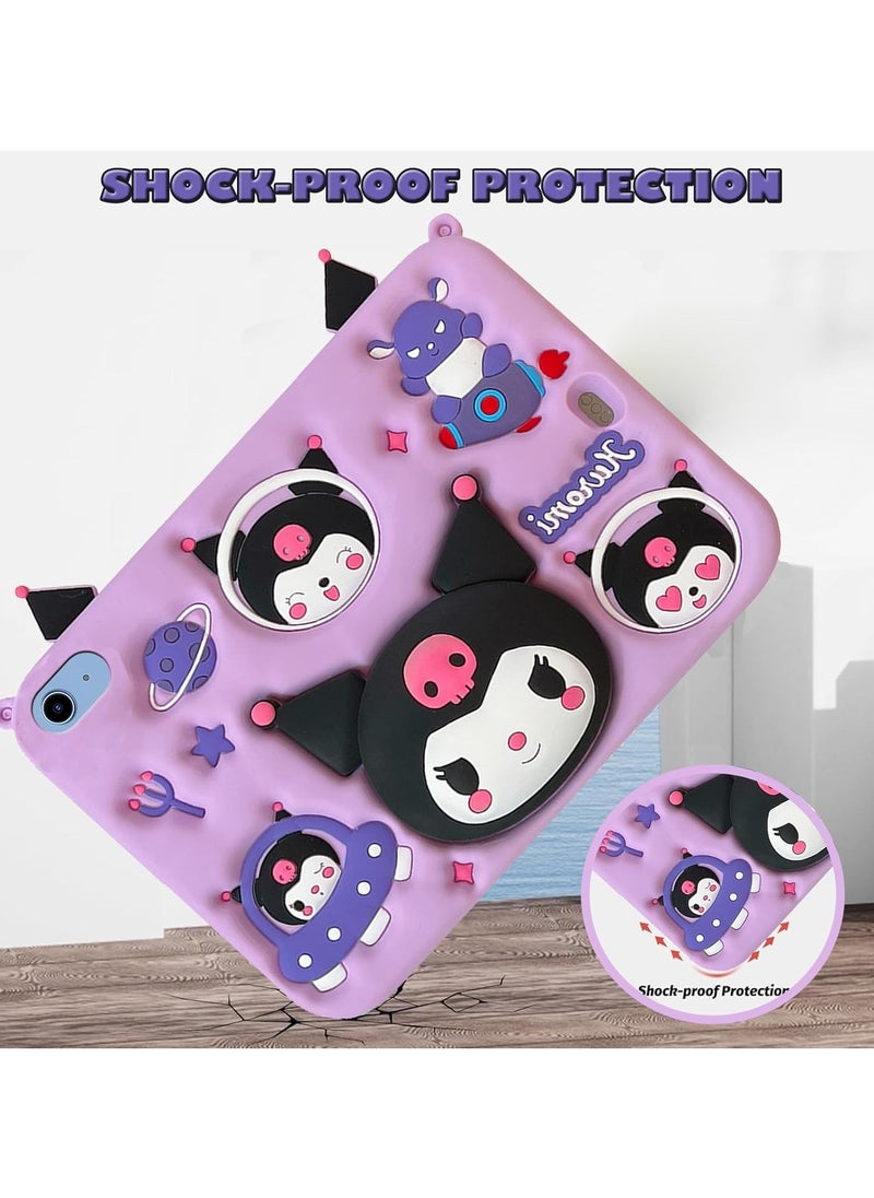 General Kids Case Compatible iPad A16 11th 2025 10th Gen 2022 Shockproof Silicone Case with Stand and Shoulder Strap  - Image 3