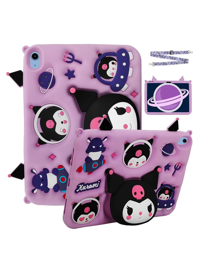 General Kids Case Compatible iPad A16 11th 2025 10th Gen 2022 Shockproof Silicone Case with Stand and Shoulder Strap  - Image 1