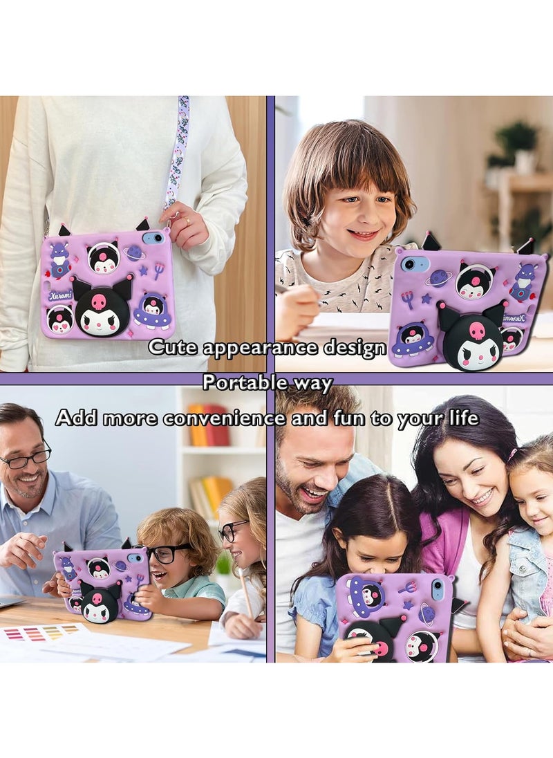 General Kids Case Compatible iPad A16 11th 2025 10th Gen 2022 Shockproof Silicone Case with Stand and Shoulder Strap  - Image 5