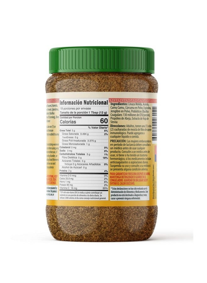 Sanar Naturals Sanar Naturals Immune Support Flaxseed, 8 oz - Vitamin C, Fiber, and Omega 3 Digestive Supplement - Energy Booster, Diet Management - Non-GMO, Gluten Free - Image 3