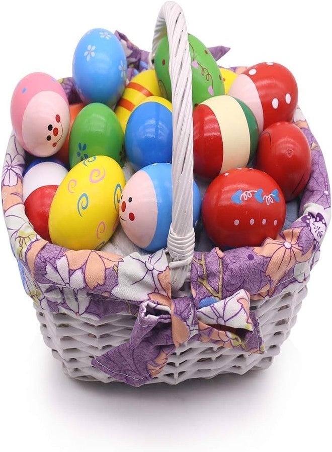 POPLAY 15 PCS Wooden Percussion Musical Egg Maracas Egg Shakers for Party Favors Classroom Prize Supplies Musical Instrument - Image 4