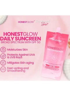 Transformed Skin HONSETGLOW DAILY SUNSCREEM SPF 50 50g  - Image 2