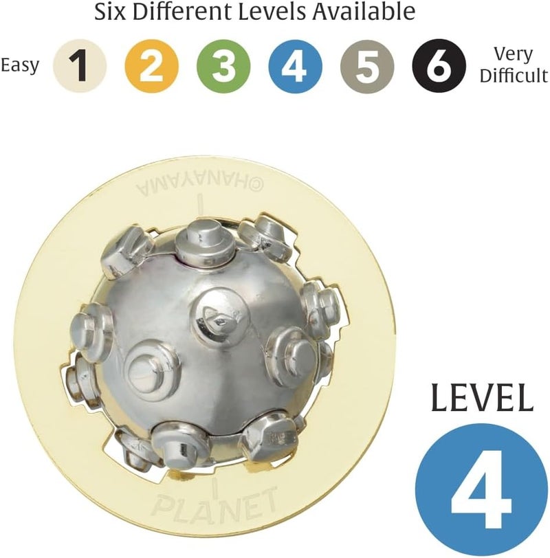 BePuzzled Planet Hanayama Cast Metal Brain Teaser Puzzle Level 4 MensaRated Puzzles for Kids and Adults Ages 12 and Up - Image 5