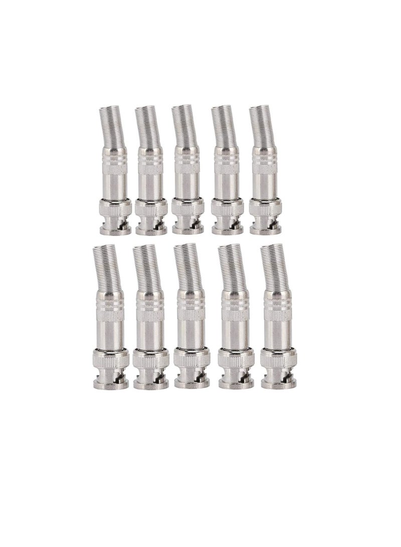 BNC Male Connector Professional Design Easy To Install Strong Compatibility Simple Appearance BNC Connector for CCTV Cameras (Pack of 50) - Image 1