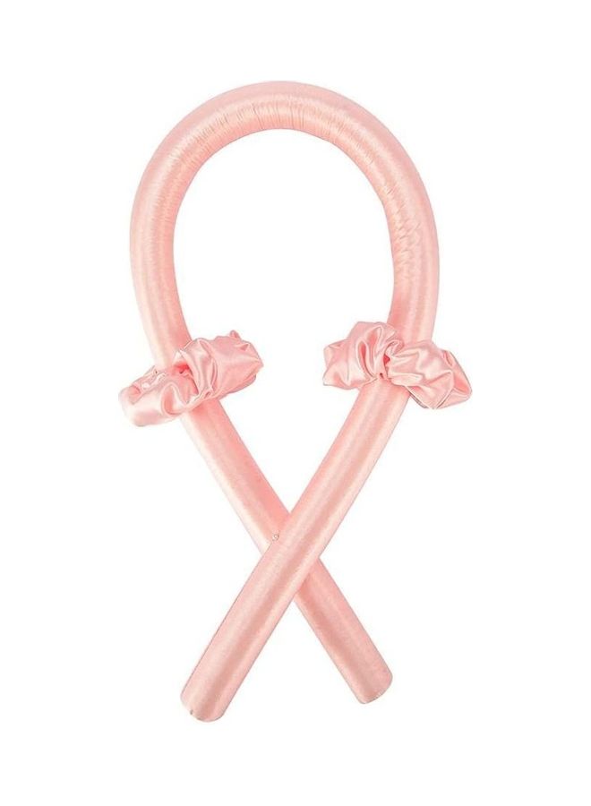 NIBEMINENT Heatless Curling Ribbon Pink