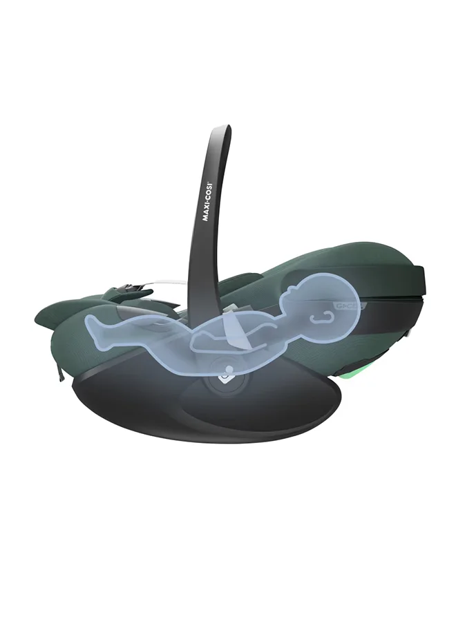 ماكسي كوزي Pebble 360 Pro Infant Car Seat, Easy-in Harness, G-Cell Side Impact Protection, One-Hand Flexispin Rotation, 0 - 15 Months, Essential Green, 2 Year Warranty