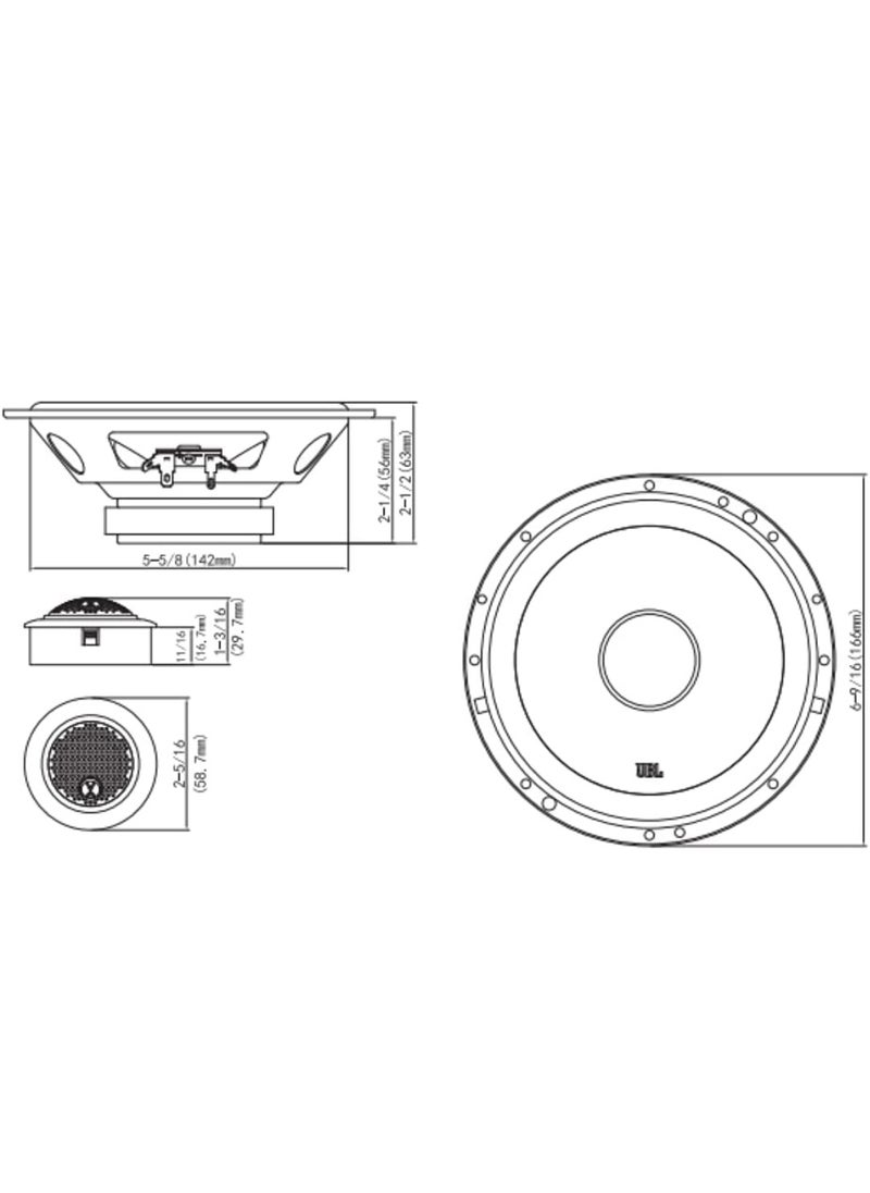 JBL - JBL Stage2 604C Car Component Speakers International Model 270W Power - Image 1
