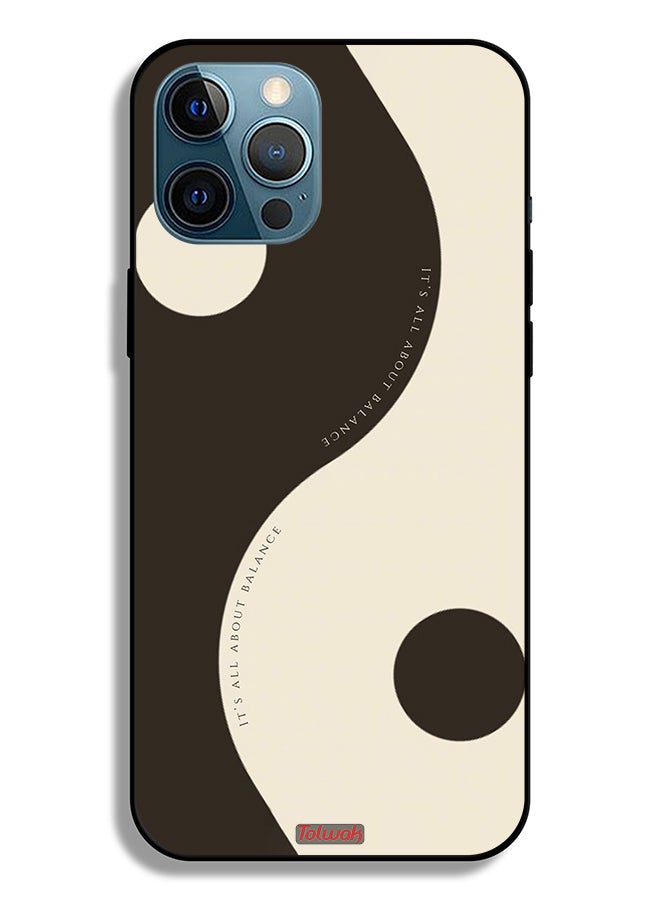 Tolwak Apple iPhone 12 Pro Max Protective Case Its All About Balance - Image 2