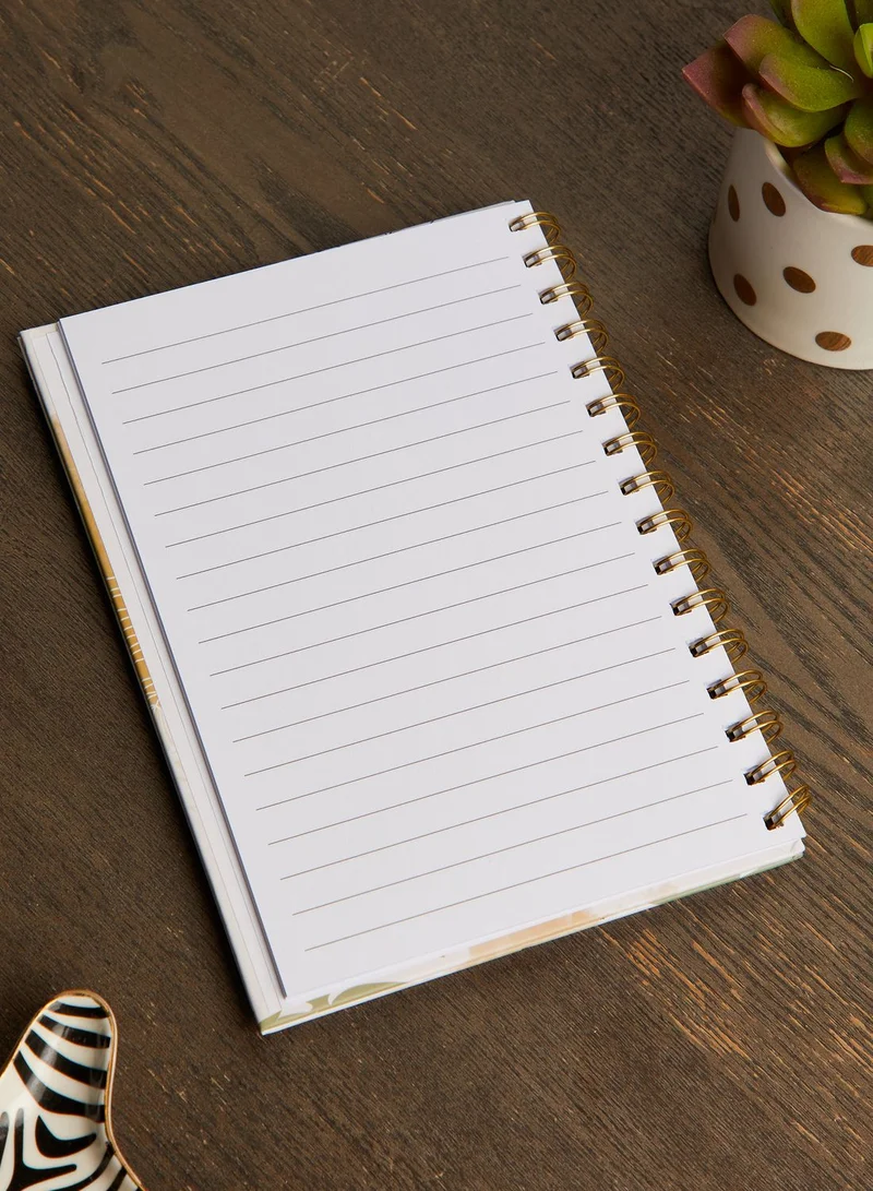 Back to school kit A5 Spiral Hardcover Notebook - Palm