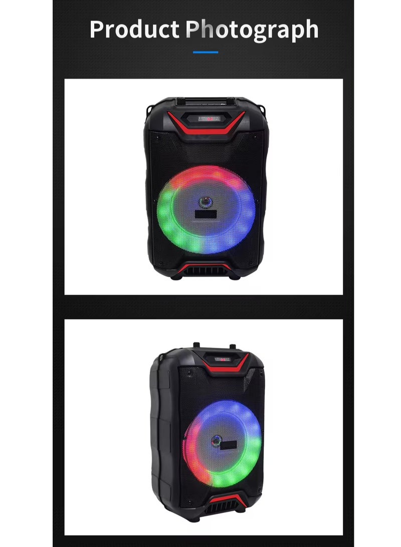 singe Wireless Bluetooth Speaker, Stereo Sound, FM Radio, TF Memory, USB Input, Mic Input rechargeable - Image 2