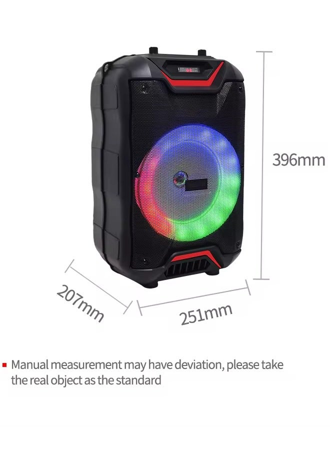 singe Wireless Bluetooth Speaker, Stereo Sound, FM Radio, TF Memory, USB Input, Mic Input rechargeable - Image 5