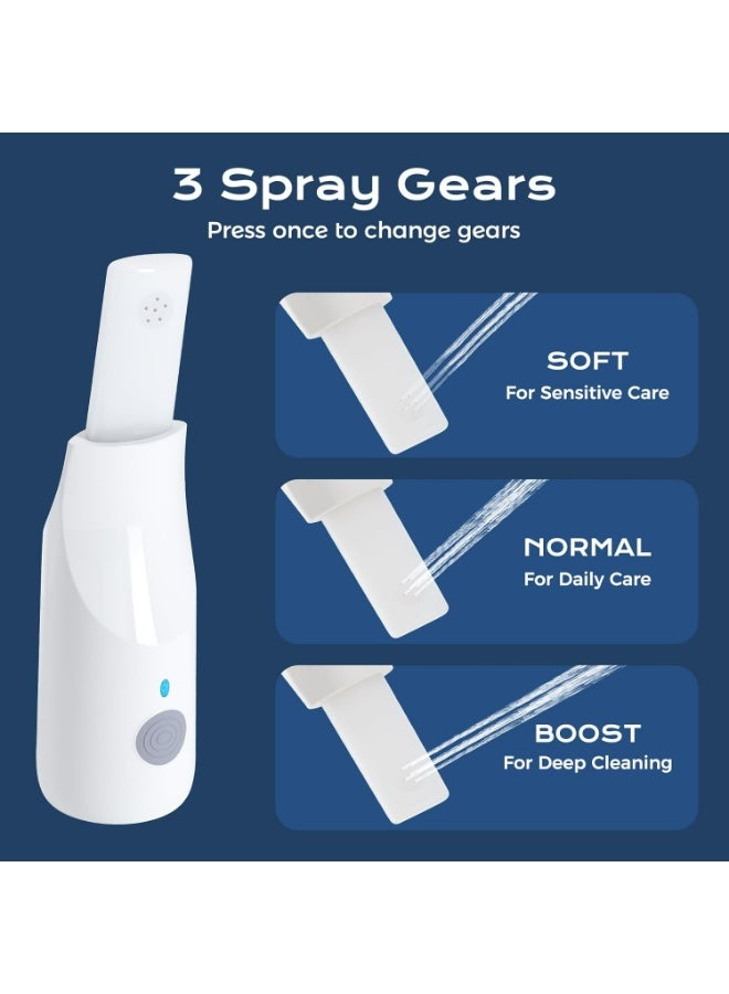 Portable Electric Bidet Sprayer – Travel Shattaf Handheld Bidet with 800mAh Battery, 3 Pressure Modes, USB-C Rechargeable, IPX7 Waterproof, 350ml Bottle & Travel Bag – Personal Hygiene Cleaner - Image 4