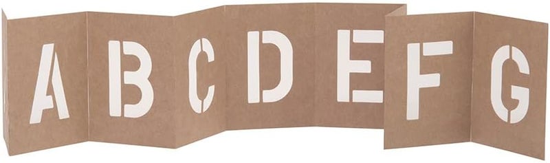 Hy-Ko ST-2 Reusable Number & Letter Stencils, 2 Inch, Tan - Image 3