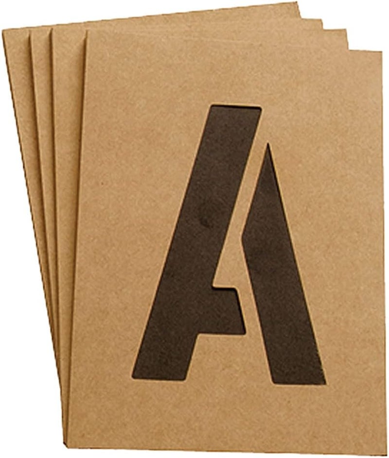 Hy-Ko ST-2 Reusable Number & Letter Stencils, 2 Inch, Tan - Image 2