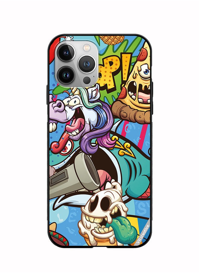 VR CREATIVE Protective Case Cover For Apple iPhone 12 Pro Max Cartoon Design Multicolour  - Image 1