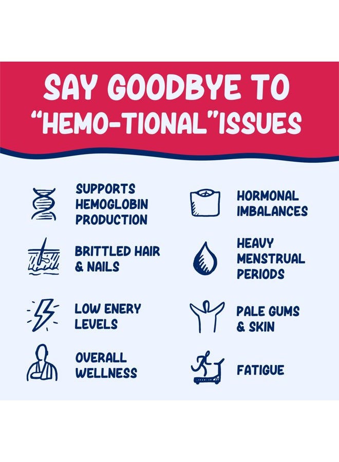 Hematex مكمل الحديد السائل حديد عالي القوة للنساء والبالغين من لورينس - 100 ملغ مركب الحديد متعدد السكاريد مكملات الحديد لفقر الدم ونقص الحديد، (توت العليق، 6 أونصات) - Image 3