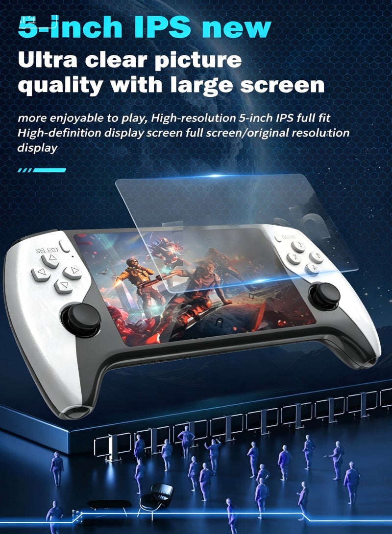 NexusTek Handheld Game Console 5-inch IPS HD Screen | Dual Joystick | FHD TV Output | Multi-Platform Emulators | OTG Charging | Music Video Photo Playback | 3000mAh - Image 2