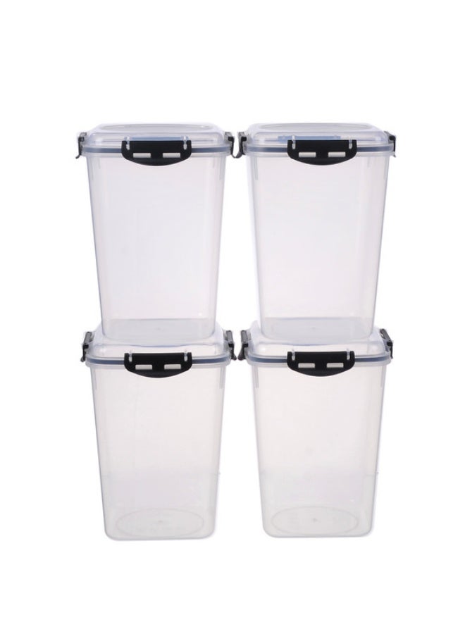 ايست من نون مجموعة صناديق طازجة من 4 قطع سعة 3.3 لتر - شفافة - Image 5